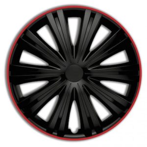 wieldoppen 13 inch Giga R | zwart/rood